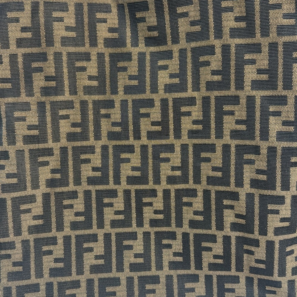 FENDI Zucca Tote FF Monogram Brown Vertical Canvas Satchel Bag Authentic - Picture 16 of 16